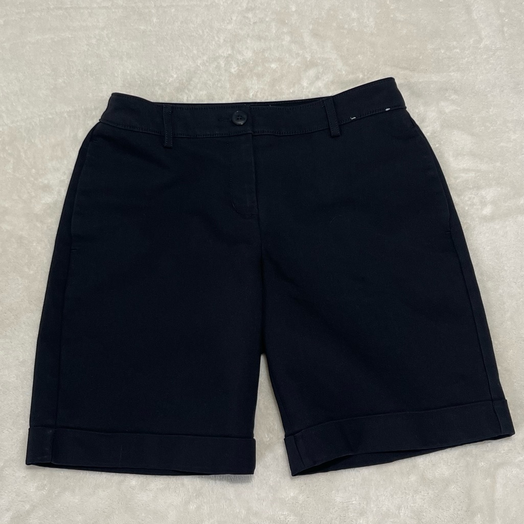 Express Black Cuffed Women's Bermuda Shorts